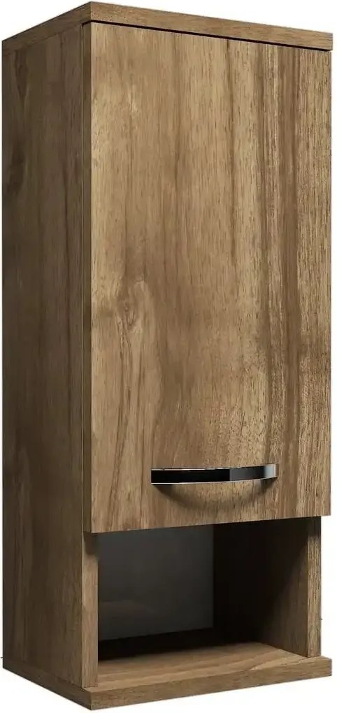 Dulap pentru baie, Mis Homs, nuc, 71 x 30 x 22 cm, PAL 18 mm