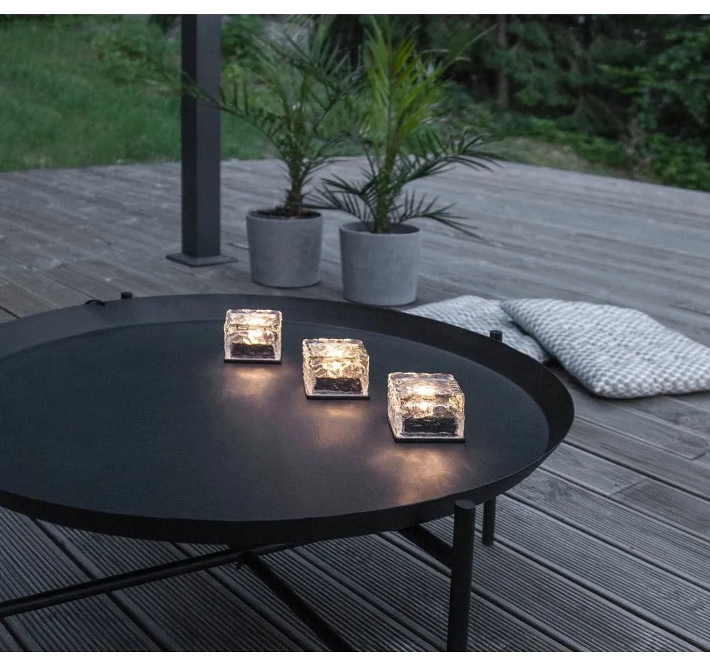Lumânări LED 3 buc. solare (înălțime 5,5 cm) pentru exterior Icecube – Star Trading