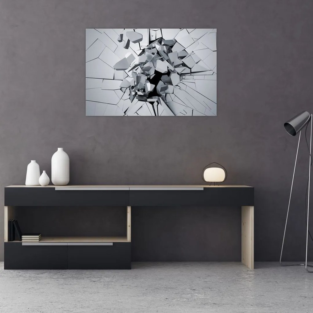 Tablou abstracție 3D (90x60 cm)