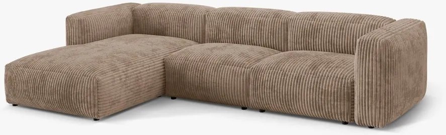 Coltar modular Martina corduroy Tilia L332 cm
