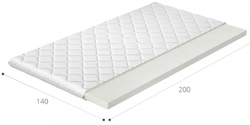 Topper saltea, din spuma T30, 80x200 cm, Eltap (Lungime: 80 cm)