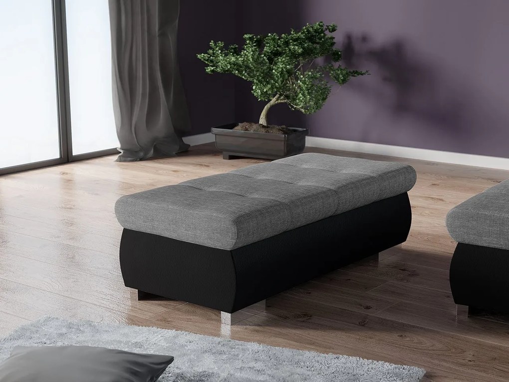 Taburete Hesron (piele ecologică Soft 011 (Negru) + Lux 05). 1058976