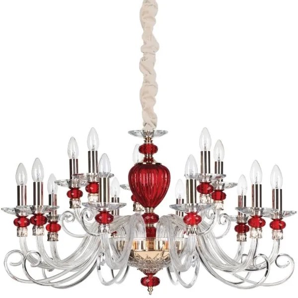 Lustră pe cablu Ideal Lux BARONET 15xE14/40W/230V