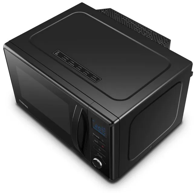 Resigilat: Cuptor cu microunde Toshiba MW2-AC25TBK 4in1, 25 L, 950W, Gratar 1100W, Convectie 2100W, Acoperire ceramica, Negru