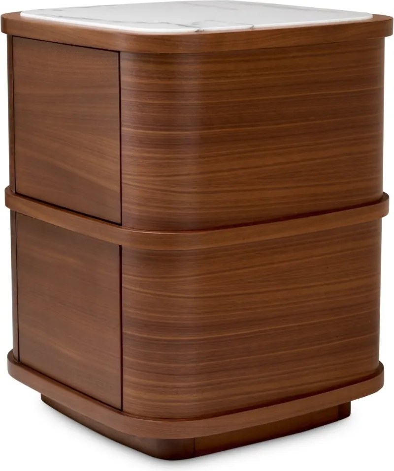 Noptiera/ masuta laterala design LUX Cabana S, furnir nuc