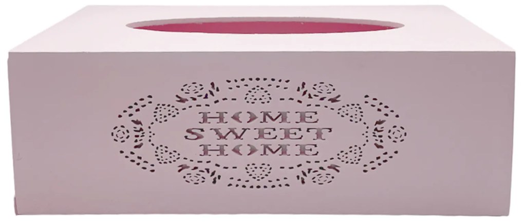 Cutie roz pentru servetele, Home