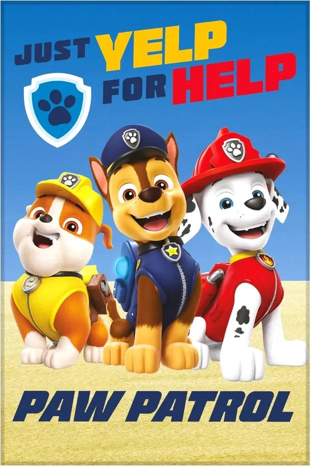 Pătură fleece Patrula Cățelușilor