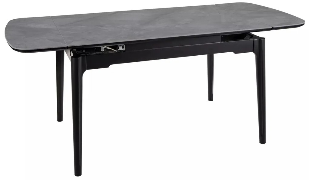 Masa extensibila Sento gri/negru L120-180xl80 cm
