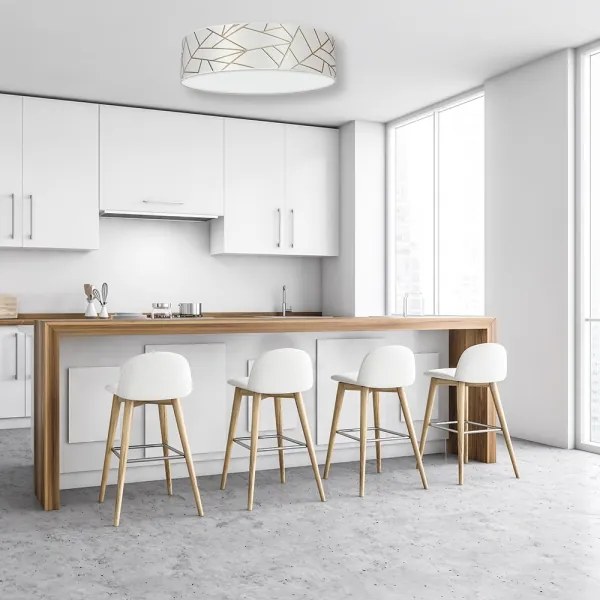 Plafonieră ZIGGY 3xE27/60W/230V albă/aurie