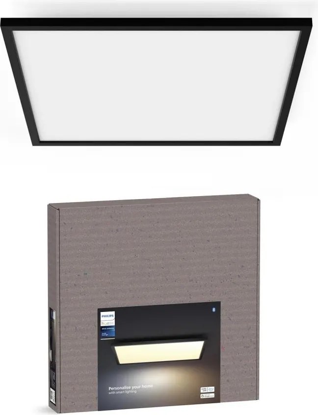 Philips Hue AURELLE - plafonieră LED reglabilă, 39W/230V, 60x60 cm, neagră