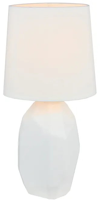 Lampă ceramică de masă, alb, QENNY TYP 1 AT15556