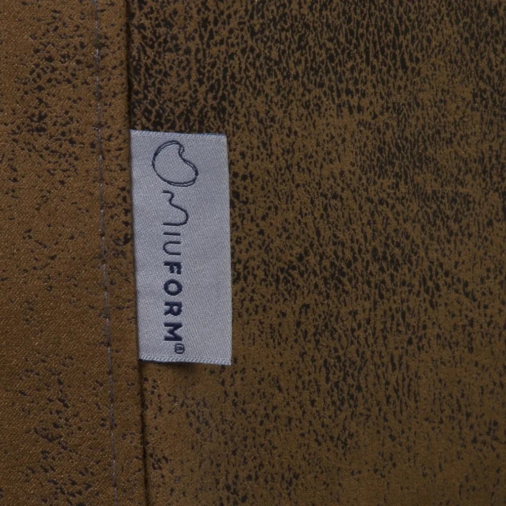 Fotoliu maro cu tapițerie din imitație de piele Lofty Lilly – Miuform