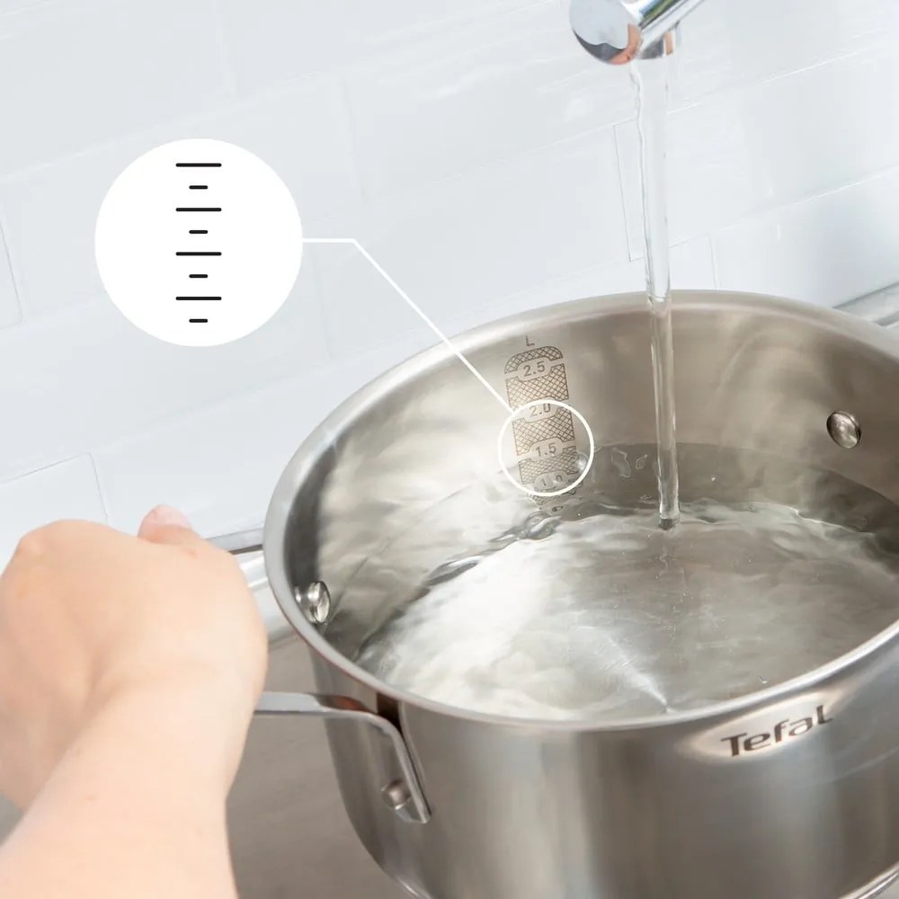 Set de vase pentru gătit 6 buc. din oțel inoxidabil Delicious B925S655 – Tefal