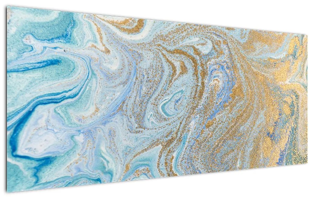 Tablou - Marmură albastră (120x50 cm)
