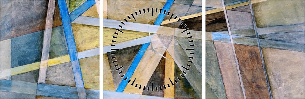 Tablou - Abstract (cu ceas) (90x30 cm)