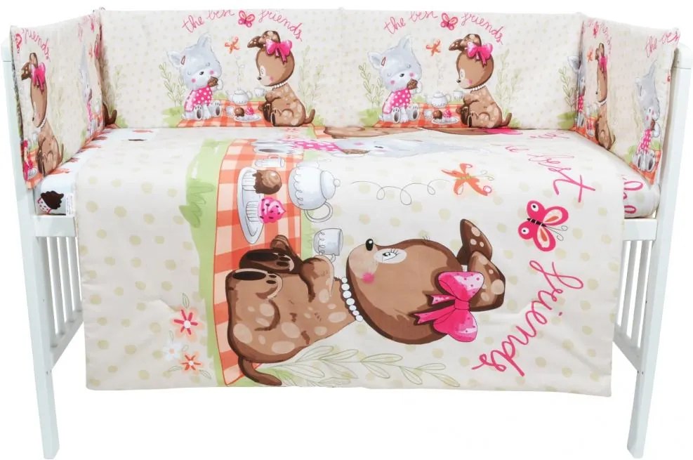 Set lenjerie patut cu 5 piese Cookie Time