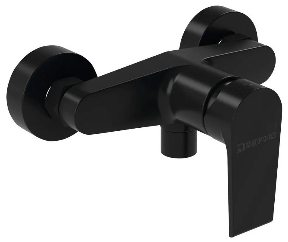 Sapho - Baterie de duș KAI, negru mat