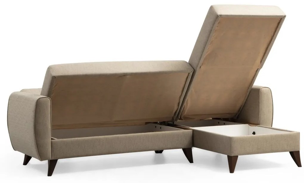 Canapea extensibilă de colț Alkon - Beige
