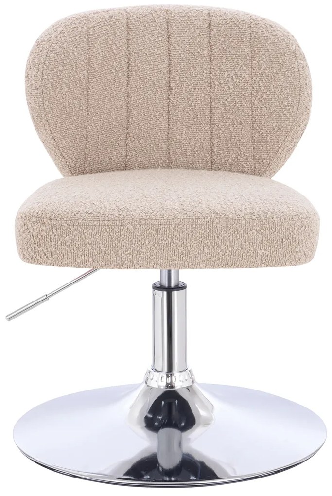 HR193N Scaun Latte Boucle cu Bază Cromata