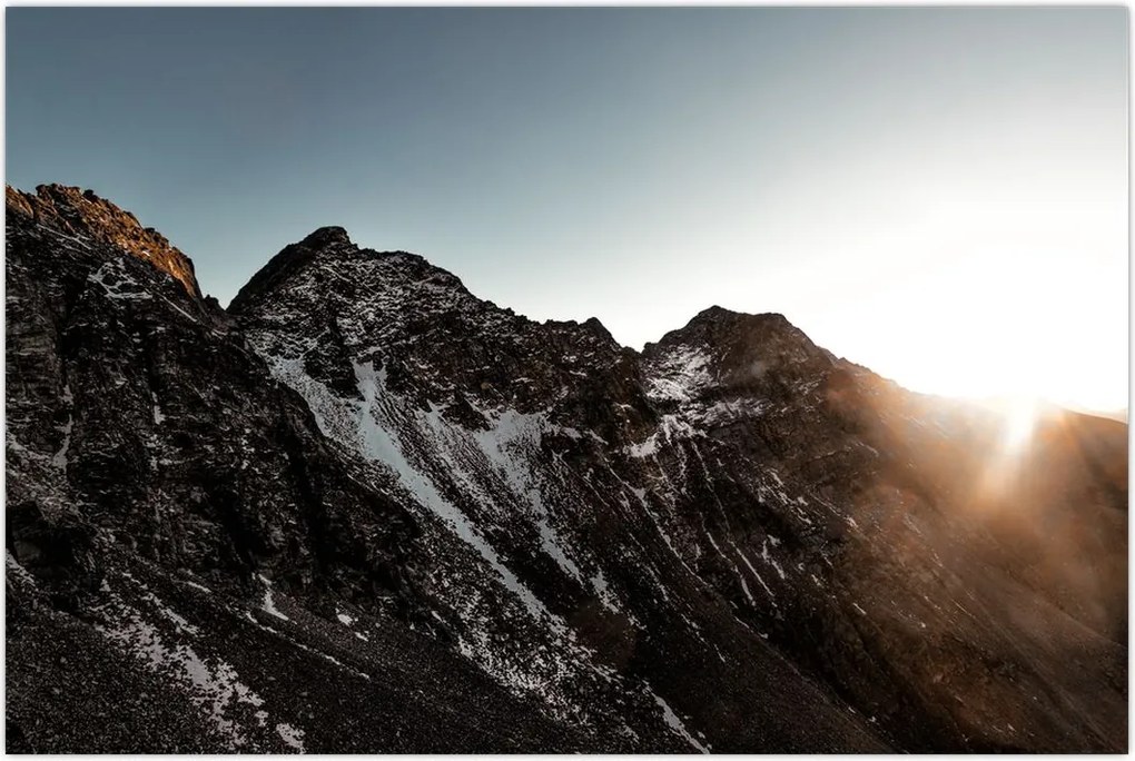 Tablou - Lanț de munți stâncos (90x60 cm)