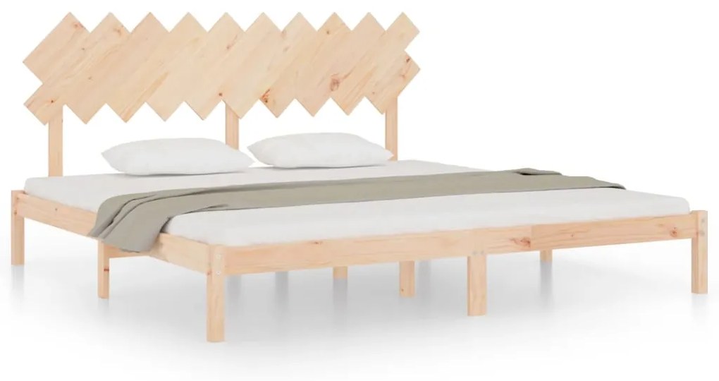 3104888 vidaXL Cadru de pat, 200x200 cm, lemn masiv