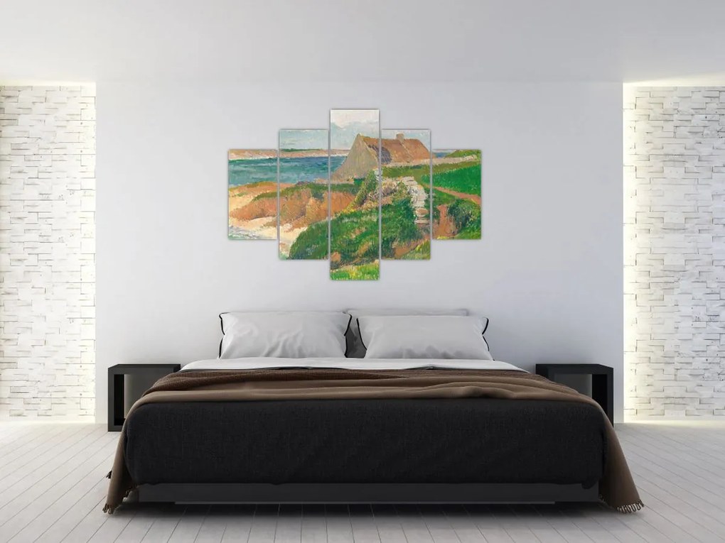 Tablou - Henri Moret, The Island of Raguenez, Brittany, reproducere (150x105 cm)