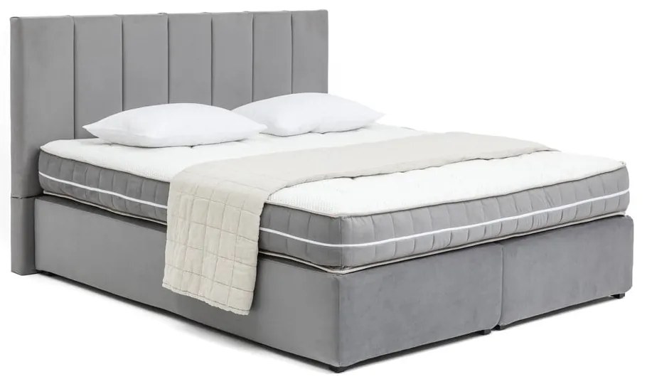 Pat boxspring gri 180x200 cm Olia Bold Line – Bonami Selection