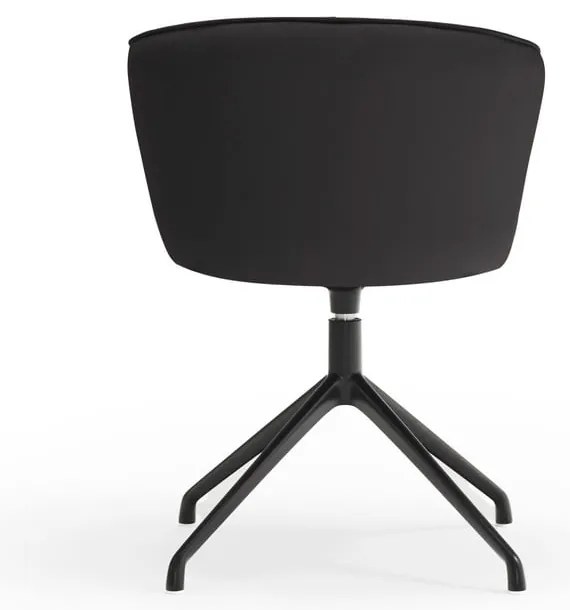 Set de scaune de sufragerie negru 2 buc. tapițat Add – Teulat