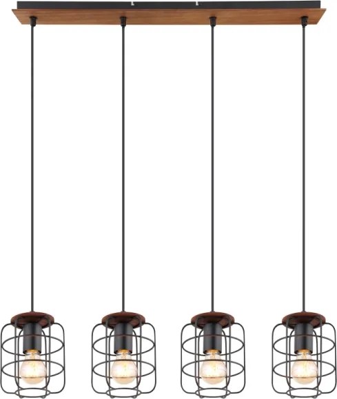 Globo 54037-4H - Lustră WILLA pe cablu, 4xE27/40W/230V