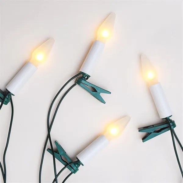 Instalație de Crăciun FELICIA 16xE10 13,5m alb cald