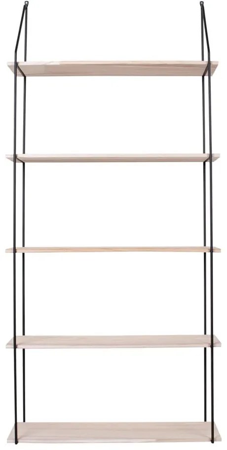 Raft din lemn masiv negru pavlovnia Eindhoven - House Nordic