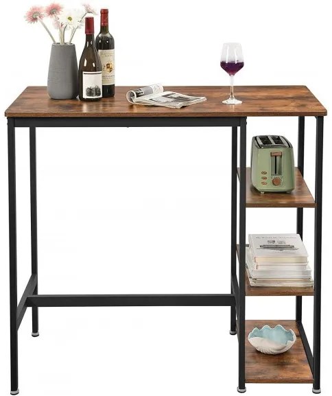 Masa Bar Vintage Maro Rustic, 110 Cm