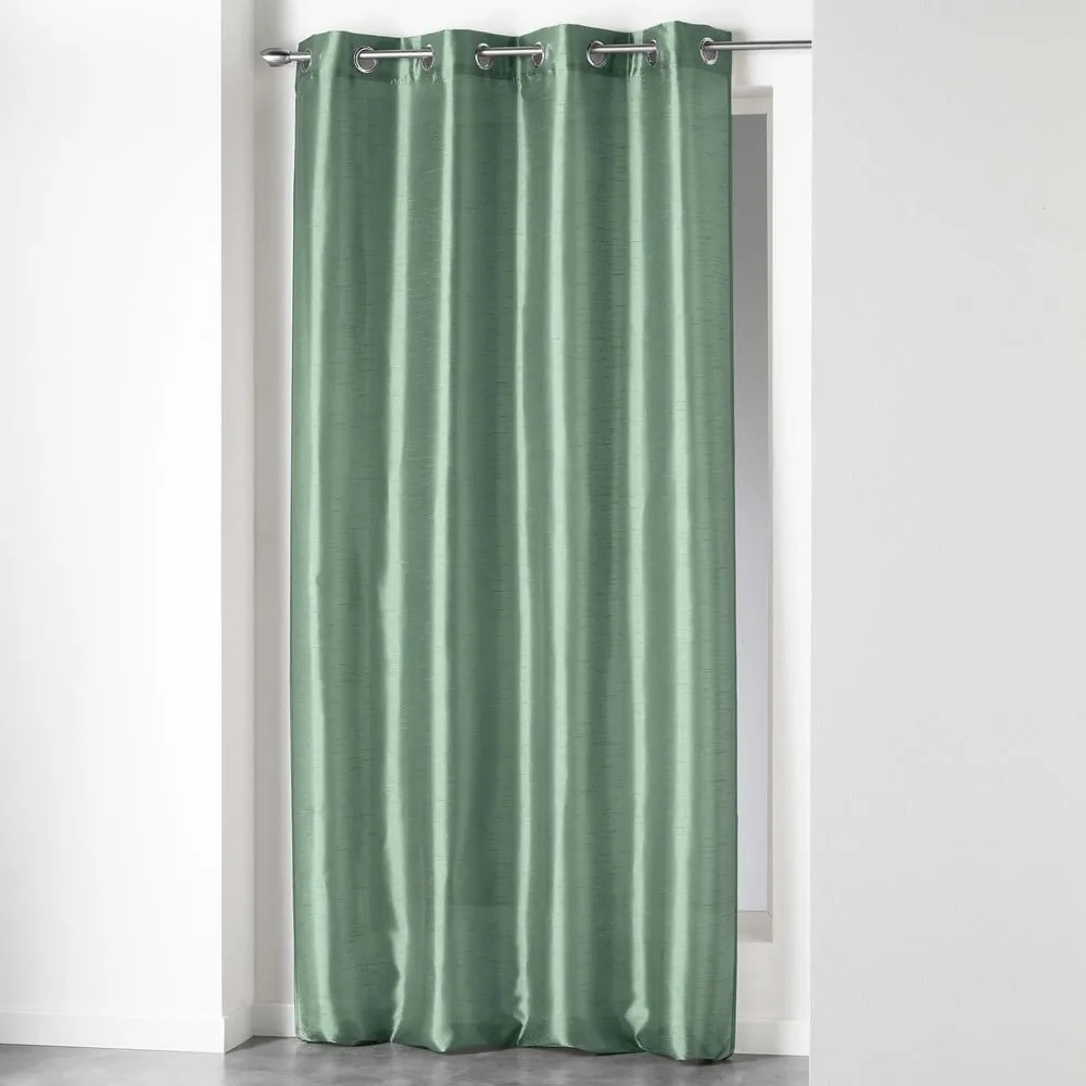 Draperie verde din satin 140x240 cm Shana – douceur d'intérieur