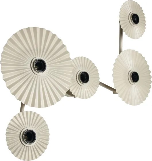 Osram - Aplica de perete PLISSEE 5xE27/15W/230V crem