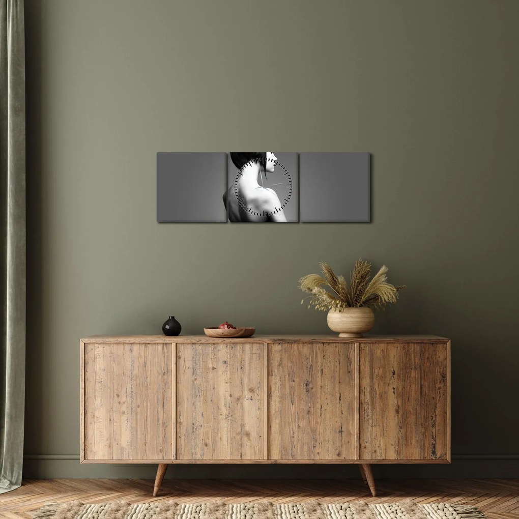 Tablou - Femeie elegentă (cu ceas) (90x30 cm)