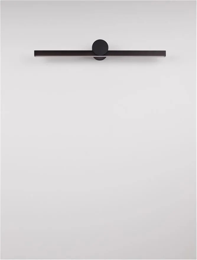 Aplica de perete LED pentru oglinda baie IP54 BREGGO negru, 61cm