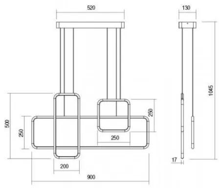 Redo 01-2099 - Lustră LED dimerizabilă suspendată pe cablu THAI, 86W/230V, alb