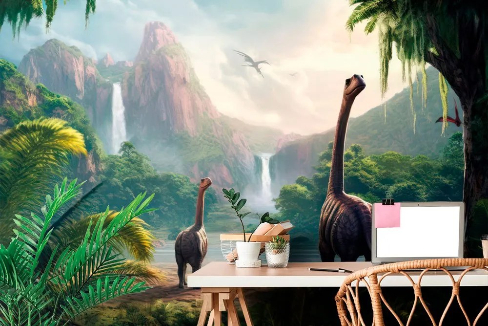 Tapet peisajul dinozaurilor