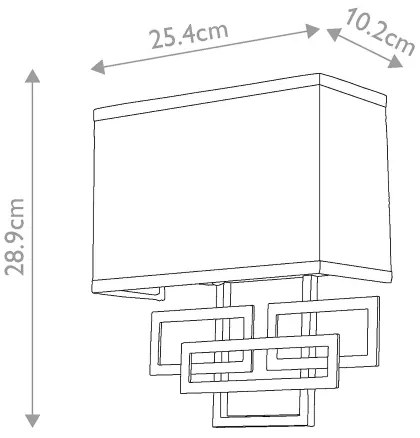 Hinkley HK-LANZA2-AN - Aplica de perete LANZA, 2xE14/40W/230V, crom
