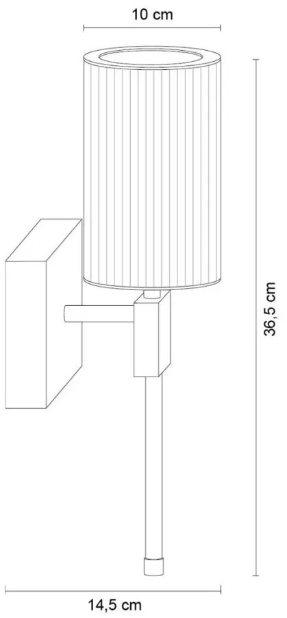 Aplica de perete design modern ARIA alama periata