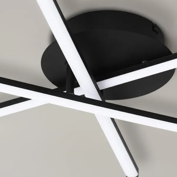 Plafonieră LED STICK/12W/230V negru