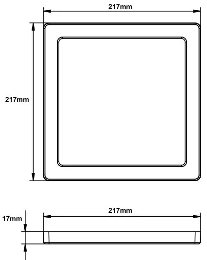 Plafonieră LED LASSE LED/18W/230V 3000/4000/6500K neagră Globo 12380-18B
