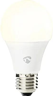 Bec LED variabil Nedis SmartLife E27 9W 800 lumeni, glob mat A60, lumina calda, WiFi