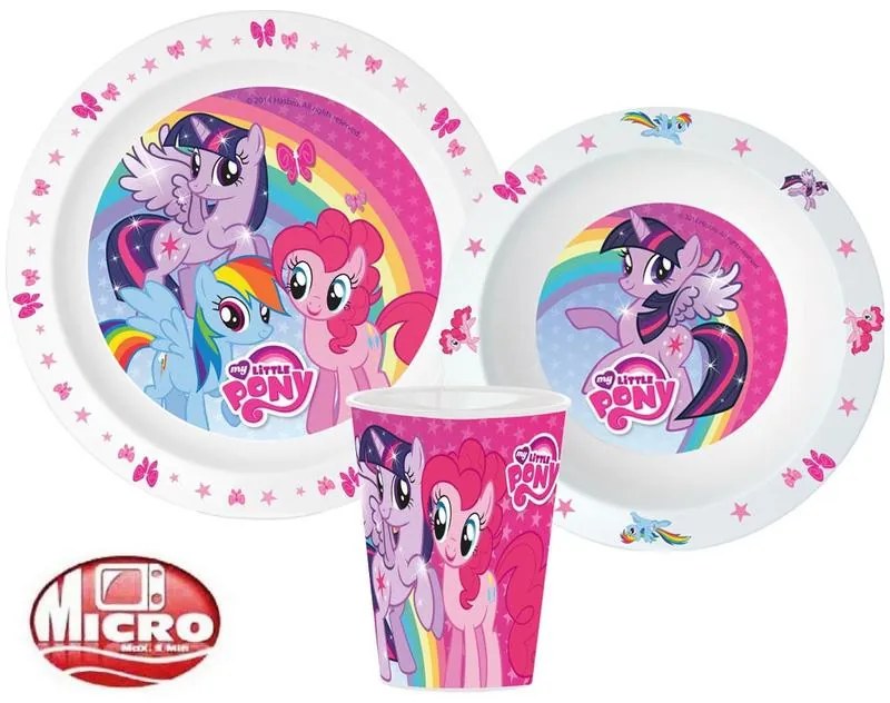 Micul meu ponei set de vase, set din plastic micro, pahar 260 ml