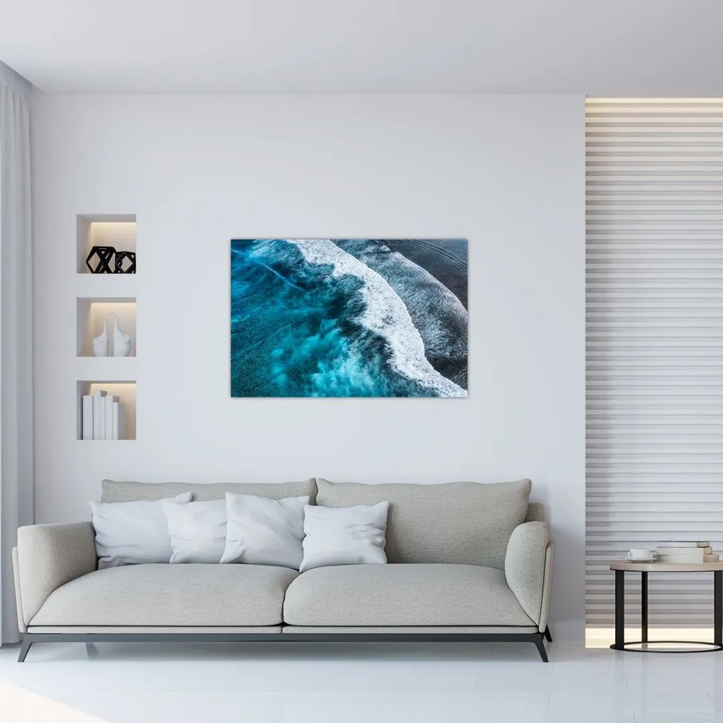 Tablou - Valuri pe mare (90x60 cm)