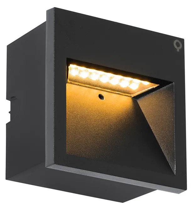 Aplică modernă neagră cu LED inclus - Gem 2