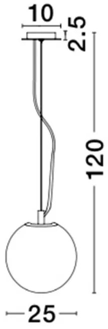 Pendul design modern Ø25cm Frozen NVL-9361741