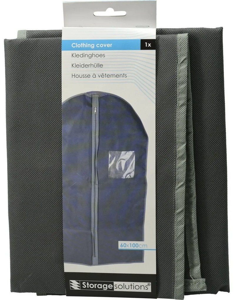 Soluții de depozitare Husă pentru costum 60 x 100 cm, gri închis