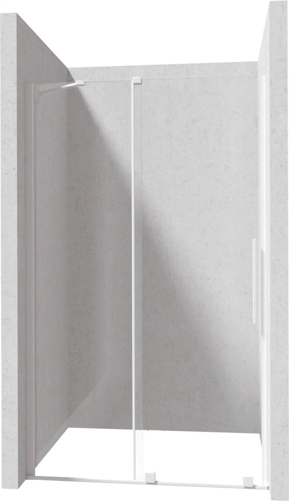 Profil pentru usa cabina de dus, incastrata, alb mat, 195 cm, Sistem Prizma Alb mat