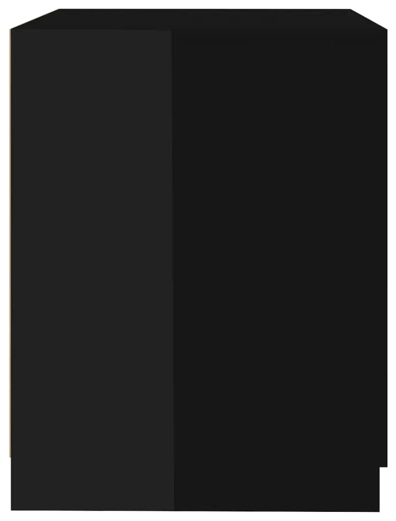 Dulap masina de spalat, negru extralucios, 71x71,5x91,5 cm negru foarte lucios